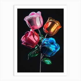 Bright Inflatable Flowers Rose 3 Art Print