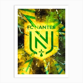 Nantes Brokem Glass Art Print