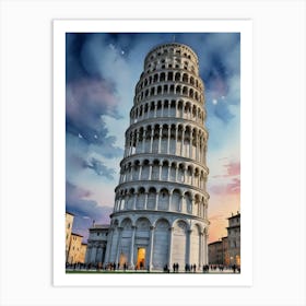 Leaning Tower Of Pisa Italy Art Print