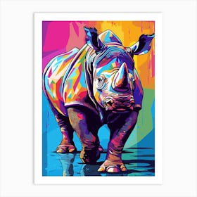 Rhino Painting Art Print