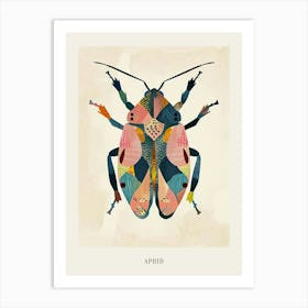 Colourful Insect Illustration Aphid 13 Poster Art Print