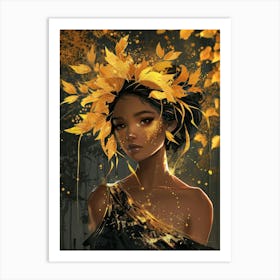 Autumn Girl Art Print