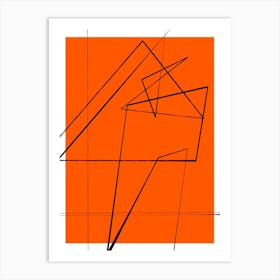 Angular Lines No 6 Art Print