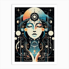 Cosmic Imagery Geometric Abstract 9 Art Print