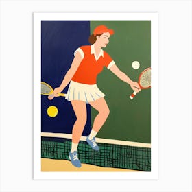 Tennis Player 2 Art Print