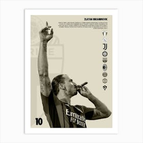 Zlatan Ibrahimovic Art Print