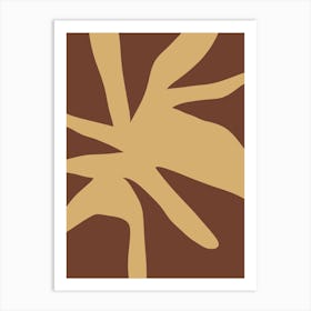 Brown And Beige Art Print