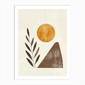 Sun Rising Over The Mountains Art Print