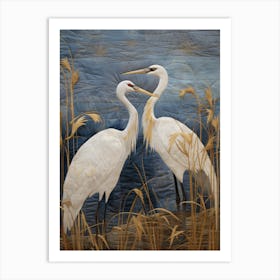 Egrets 1 Art Print