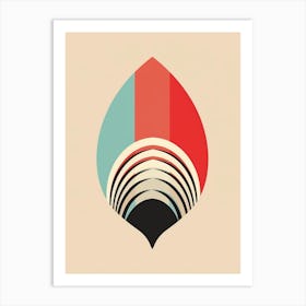 Armadillo Minimalist Abstract 3 Art Print