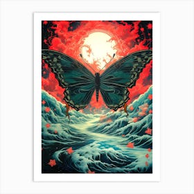 Butterfly In The Sky Art Print