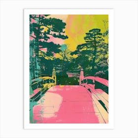 Kanazawa Japan Duotone Silkscreen 9 Art Print