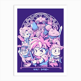 Chrono Squad - Retro Game Geek Gift Art Print