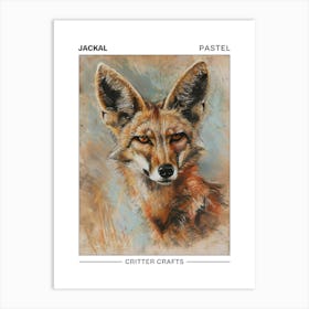 Jackal Pastel Watercolour 1 Poster Poster