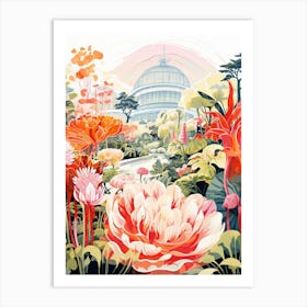 Denver Botanical Gardens Usa Modern Illustration 3 Art Print