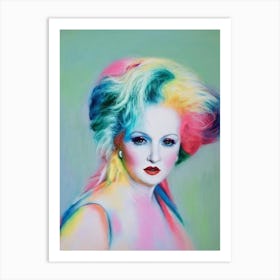 Cyndi Lauper Colourful Illustration Art Print