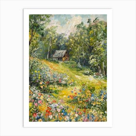 Wildflowers In The Meadow 1 Art Print