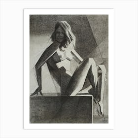 Art Deco Nude - 20-08-22 Art Print