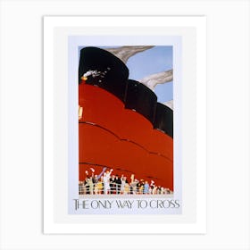 Poster Advertising The Rms Queen Mary Art Print