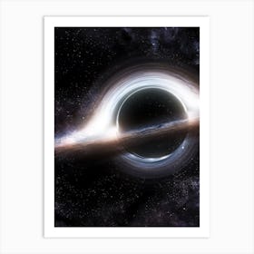 Interstellar Black Hole Art Print