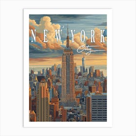 New York City Skyline - A Poster to Remember Art Print