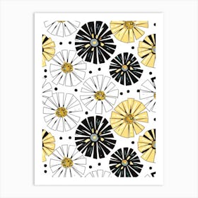 Daisy Pattern Art Print