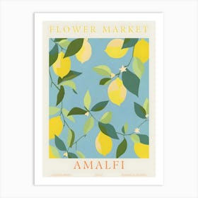 Amalfi Flower Market Art Print