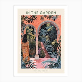 In The Garden Poster Powys Castle And Garden United Kingdom 2 Art Print