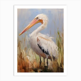 Bird Painting Pelican 3 Art Print