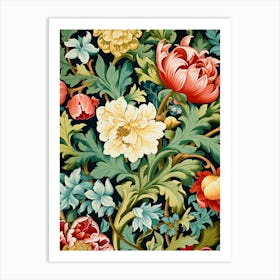 Floral Wallpaper 363 Art Print