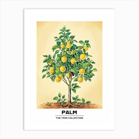 Palm Tree Storybook Illustration 1 Poster Art Print