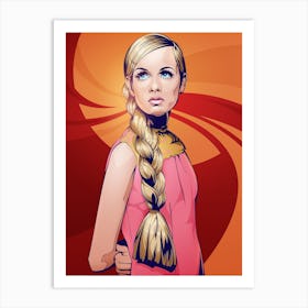 Twiggy Displate Art Print