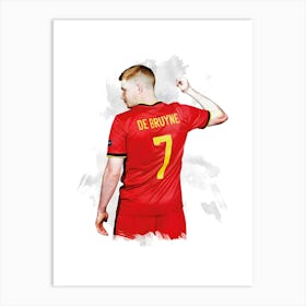 Kevin De Bruyne Belgium Art Print