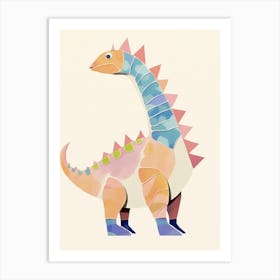 Nursery Dinosaur Art Tsintaosaurus 1 Art Print