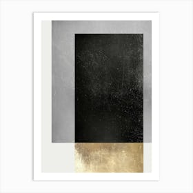 Metal and gold geometry 28 Art Print