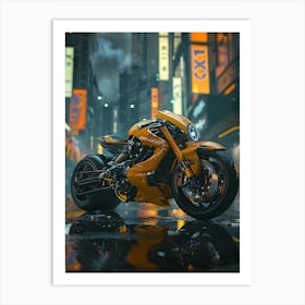 Motorcycle Hd Wallpaper Art Print