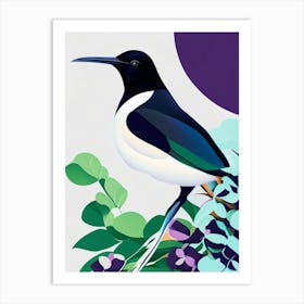 Magpie Pop Matisse 2 Bird Art Print