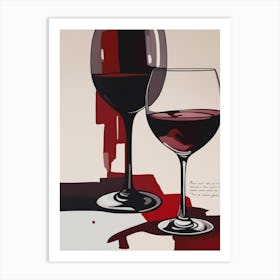 Two Glasses Of Wine Art Print