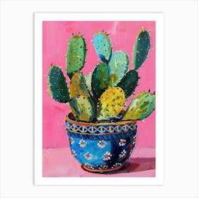 Colourful Cactus Art Print