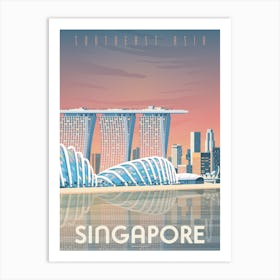 Singapore Asia Art Print