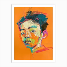 Portrait Of A Boy Art Print