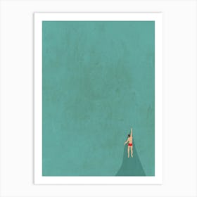 Open Water Swimmer (Male) Art Print