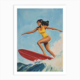 Surfer Girl Art Print