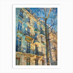 Paris Apartment Building Art Print