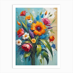 Flowers In A Vase 25 Art Print