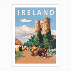 Ireland, Vintage Travel Poster Art Print