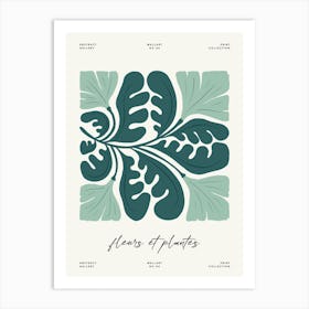 Leaves Of Flora Flower Market Matisse Style Art Print