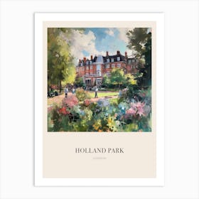 Holland Park London 2 Vintage Cezanne Inspired Poster Art Print