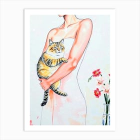 Feline Creative Cat Illustration 46 1 Art Print