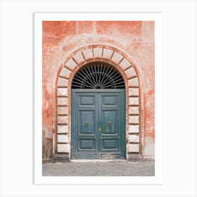 Blue Door In Rome Art Print